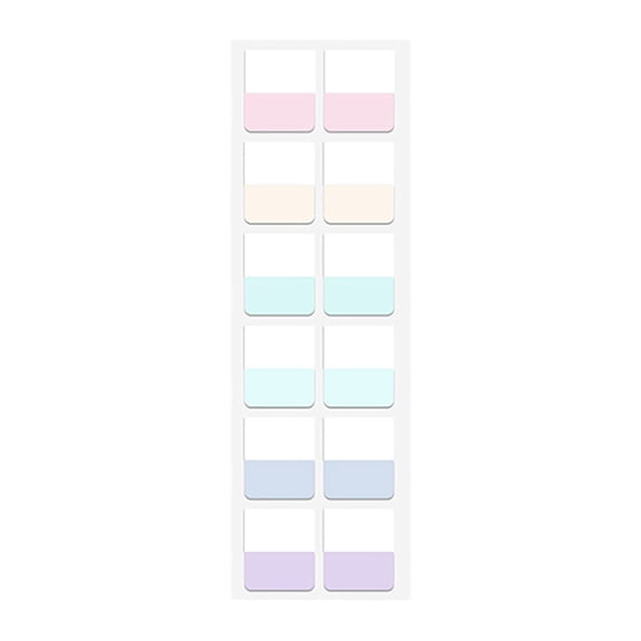 Multicolor Self-Adhesive Page Markers, Medium Size, Colorful Sticky Tabs for Books and Documents, 1 Set
