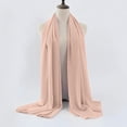 thumbnail image 1 of Multicolor Silk Scarves for Women's Soft Solid Color Shawl Baotou Pearl Chiffon Shawl Muslim Hijab on Sale Clearance, 1 of 3