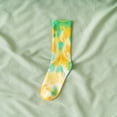 thumbnail image 1 of Multicolor Socks Adult Fall and Winter New Tie Dye Mid Calf Socks Couple Socks Street Personality Hip Hop Skateboarding Socks, 1 of 4