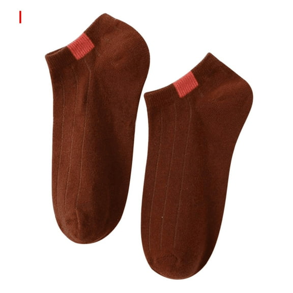 Multicolor Socks Korea Ready Stock Women Casual Cotton Solid Pure Color Comfortable Socks