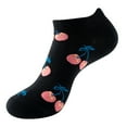 thumbnail image 1 of Multicolor Socks for Women 2 Pairs Womens Girls Novelty Funny Cute Ankle Socks 3D Print Pattern Design Colorful Cotton Low Cut Liner Socks on Sale Clearance, 1 of 2