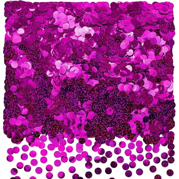 Multicolor Sparkle Foil Metallic Round Table Confetti Decor Circle Dots Mylar Scatter Wedding Bachelorette Valentines Mothers Day Baby Shower Birthday New Years Party Confetti Decorations, 60g