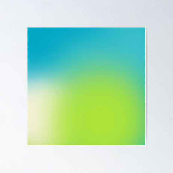 Multicolor Spectrum Blur Gradient Haze Vibrant Abstract Poster- Unframed Poster | Wall Art | Perfect For Home Decor & Gifts, 12x18