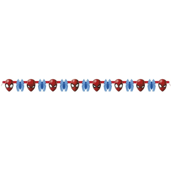 Multicolor Spiderman Birthday Banner, 6.5ft