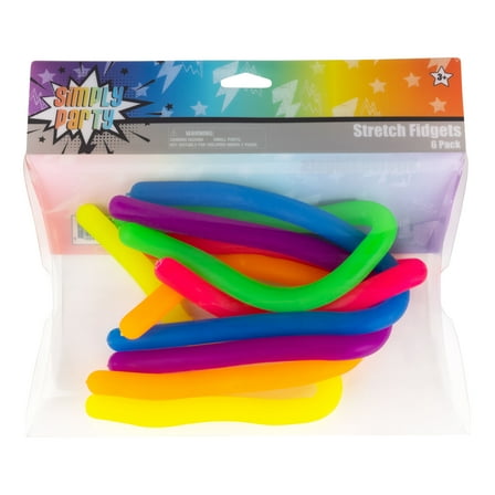 Stretch Fidgets, Multicolor, 6 Pack, Simply Sweet