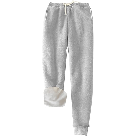 Multicolor Sweatpants Women's Warm Lined Athletic Sweatpants High Waisted Jogger Pants Fleece Lined Winter Thicken Outdoor Long Pants Fashion Clothing