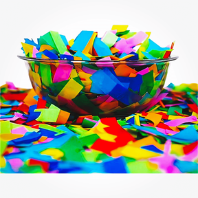 Ultimate Confetti Multicolor Biodegradable Tissue Paper Rectangles for Confetti Cannons & Launchers, Gender Reveal, Wedding & Party, 1 lb (16 oz)