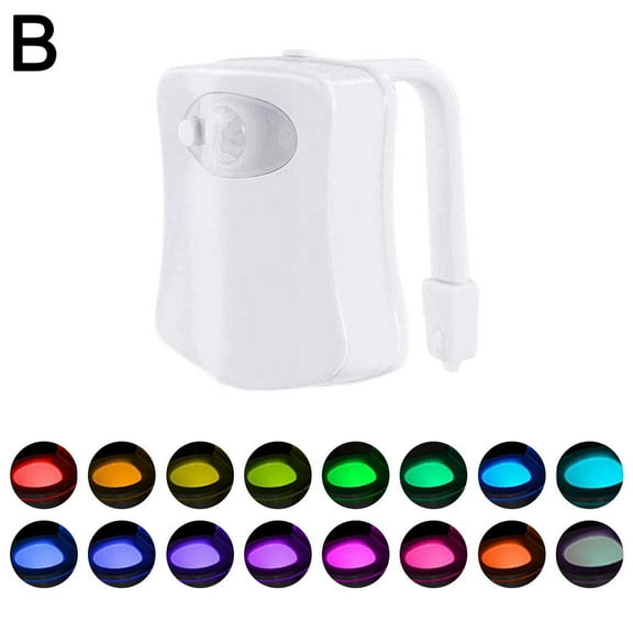 Multicolor Toilet Sensor Light with Motion Detection Automatic Rechargeable Night Sensor for Bathroom, Energy-Saving Decorative Home Accessory