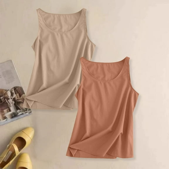 Multicolor Tshirts for Womens Workout O Neck Sleeveless Breathable Tank Casual Tops Shirt Womens Tank Tops