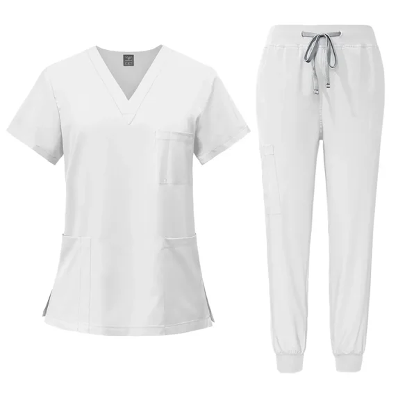 Multicolor Unisex Short Sleeved Pharmacy Nurse Uniform Hospital Doctor Workwear Oral Dental Surgery Uniforms Medical Scrubs Sets