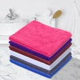 thumbnail image 1 of Multicolor Wash Cloths -6 Pack -12" x 28"- Highly Absorbent Soft Washcloths for Face, Gym Towels, Hotel Spa Quality, Reusable & Multipurpose Wash Cloth Towels, 1 of 3