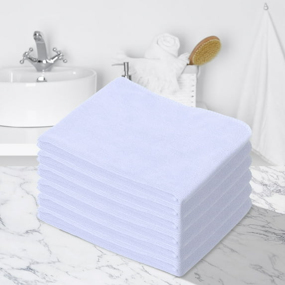 Multicolor Wash Cloths -6 Pack -12" x 28"- Highly Absorbent Soft Washcloths for Face, Gym Towels, Hotel Spa Quality, Reusable & Multipurpose Wash Cloth Towels