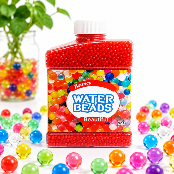 Multicolor Water Gel Beads Vase Filler, 50000 Count Expandable Hydrogel Crystal Beads, Reusable Water Pearls for Floral Arrangements and Wedding Decor