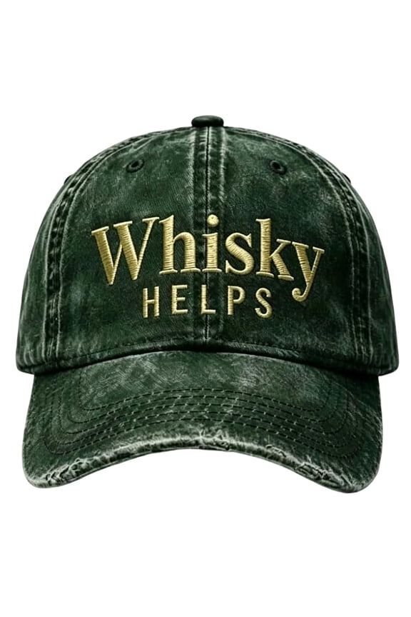 Multicolor Theme Adjustable Embroidered Hat, Washable Cotton Baseball Cap for Camping Hiking Outdoor Adventures, 28x24cm