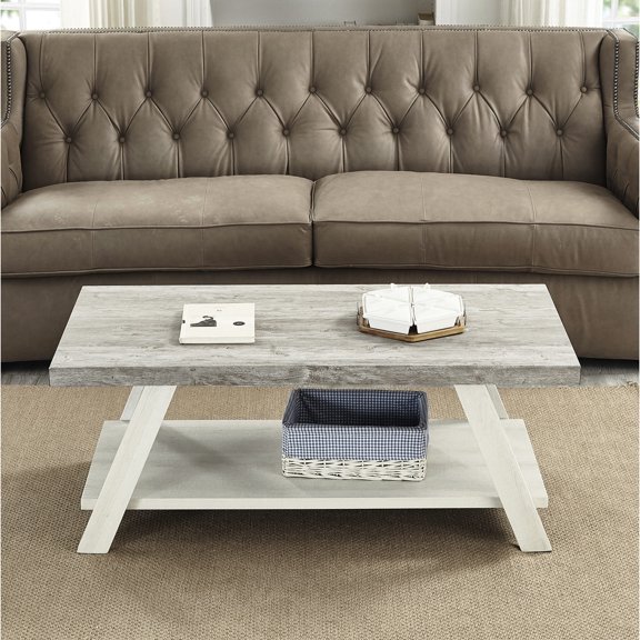 Multicolor Wood - Splayed - Leg Look - Coffee Table in Lounge - Easy Assembly
