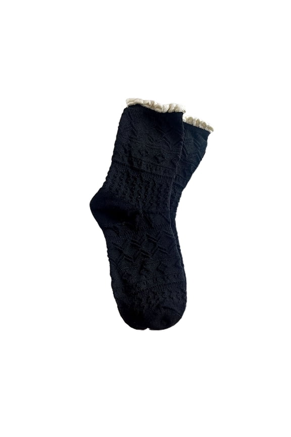 Multicolor heart diamond shaped tube socks