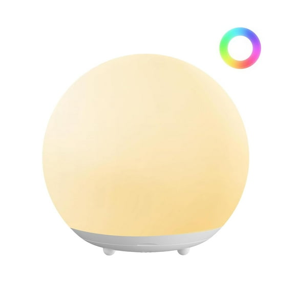 Multicolor smart lamp, Works with 7-Color Changing Silicone Night Light for Kids, Touch Control with Timer & Dimmable, Rechargeable Portable Baby Night Lamp with Mins Auto Off