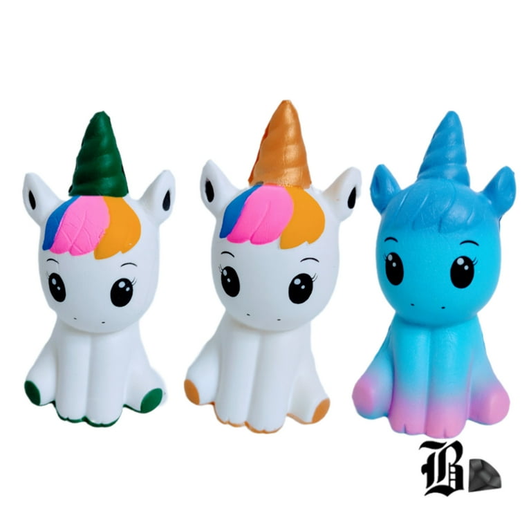 Multicolor unicorn stress squishy