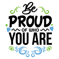 Multicolored 20" x 23" Vinyl Lettering Art Home Living Room Wall Decoration Sticker Design Kids Bedroom School Doors Inspirational Quotes Sticker Decal - Be Proud Of Who You Are