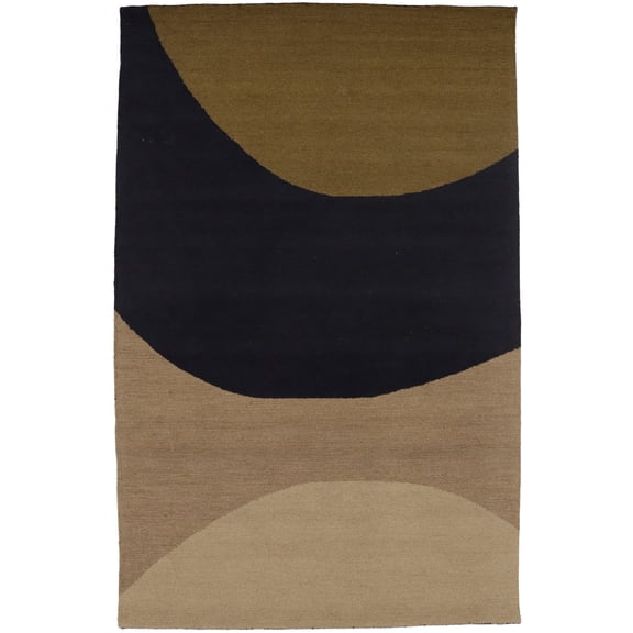Multicolored Abstract 5X8 Hand-Tufted Modern Rug