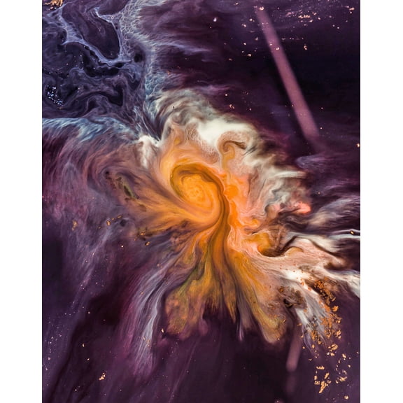 Multicolored Abstract Painting 24"x30" Photographic Print Poster