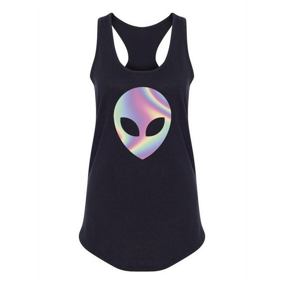 Multicolored Alien Racerback Tank Women -SPIdeals Designs, Female Small