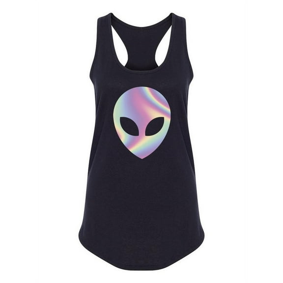 Multicolored Alien Racerback Tank Women -SPIdeals Designs, Female XX-Large
