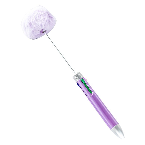 Multicolored Ballpoint Pen 4 Color in 1 Beadable Pen Retractable Ballpoint Pen for Christmas Stocking Fillers