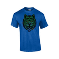thumbnail image 1 of Multicolored Celtic Wolf Alpha Pride Predatory Wild Animal Short Sleeve Unisex Graphic T-Shirt-Royal-6xl, 1 of 1