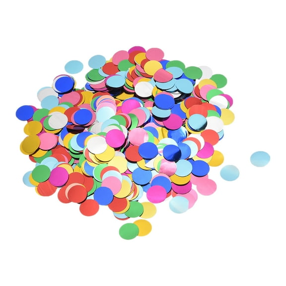 Multicolored Confetti Metallic Foil Round Scatter Confetti for Balloon Wedding Birthday Party,50g/1.8oz