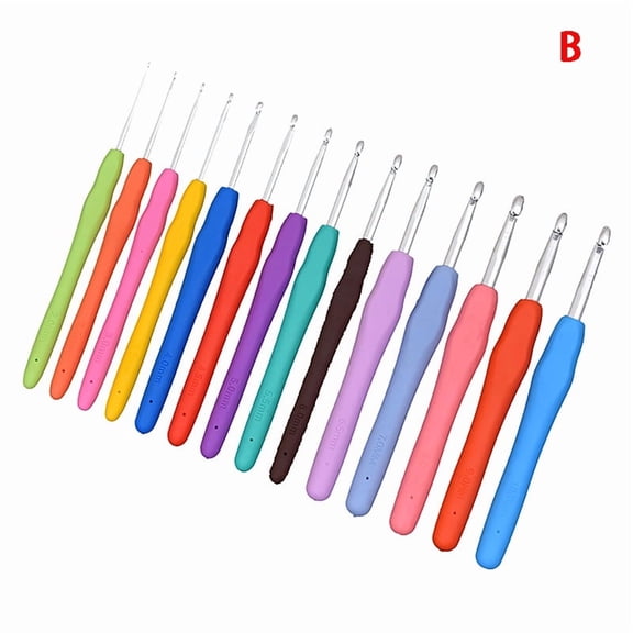 Multicolored Crochet Hooks Yarn Knitting s 2-8mm Random Colors 2.5MM