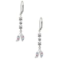 thumbnail image 1 of Multicolored Crystal Fortune Cookie Crystal Madison Leverback Earrings, 1 of 2