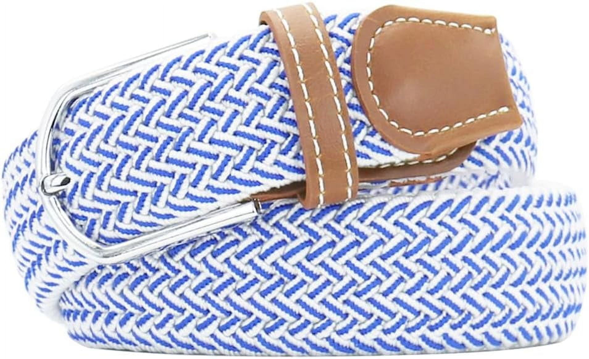 Multicolored Elastic Woven Golf Belts Casual Braided Stretch  display picture 3
