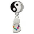 thumbnail image 1 of Multicolored Flip Flop - Yin Yang Charm Bead, 1 of 1