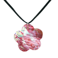 thumbnail image 1 of Multicolored Flower Pearl Shell Pendant Necklace, 1 of 1