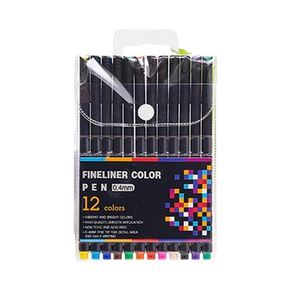 Multicolored Gel Pen Assorted Color Journaling Pen Colorful Drawing Pen 0.4MM Needle Tip for Writing Journaling Noting