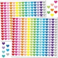 thumbnail image 1 of Multicolored Heart Sticker Removable Adhesive Packgaing Sticker for Journaling, 1 of 10