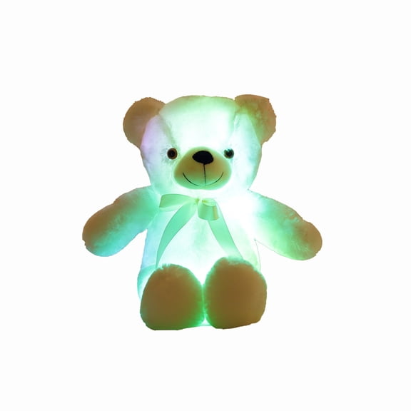 Multicolored Light-Up Teddy Bear Gift with Soft and Cuddly Plush for Romantic Occasions and Decorative Use—Ideal for Celebrations and Special Moments