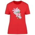 thumbnail image 1 of Multicolored Lily Flowers T-Shirt Women -Image by Shutterstock, Female x-Large, 1 of 2