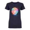 thumbnail image 1 of Multicolored Lion Mane Shaped T-Shirt Women -Image by Shutterstock, Female Medium, 1 of 2
