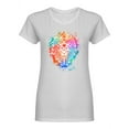 thumbnail image 1 of Multicolored Lion Mane Shaped T-Shirt Women -Image by Shutterstock, Female Medium, 1 of 2