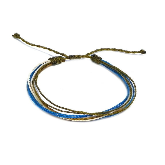 Multicolored Multi Strand String Waterproof Adjustable Pull Tie Bracelet - Unisex Fashion Handmade Jewelry Boho Accessories