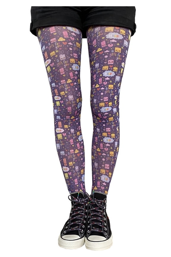 Multicolored Patterned Tights Gift