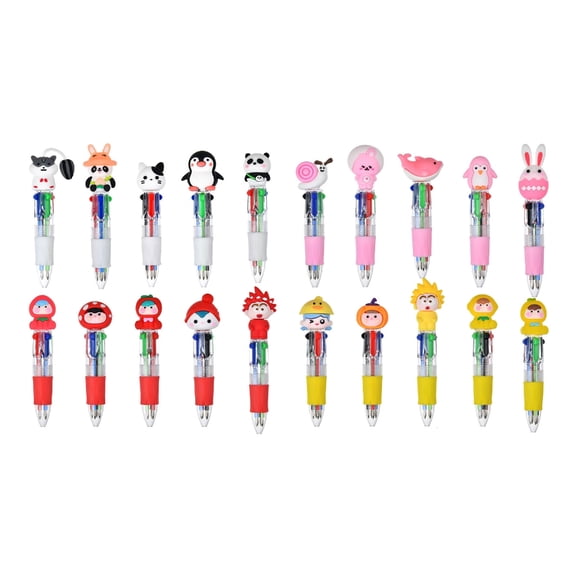 Multicolored Pen 4 Color-in-1 Writing Pens for Color Coding Note Taking