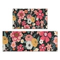 thumbnail image 1 of Multicolored Pioneer Flower Kitchen Rugs Sets Of 2,Anti Fatigue Kitchen Mat Rugs Non Slip Washable,Decorative Kitchen Floor Mats for Kitchen,Sink,Laundry,17"x30"+17"x47", 1 of 7