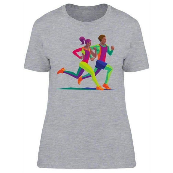 Multicolored Runners T-Shirt Women -Image by Shutterstock, Female x-Large