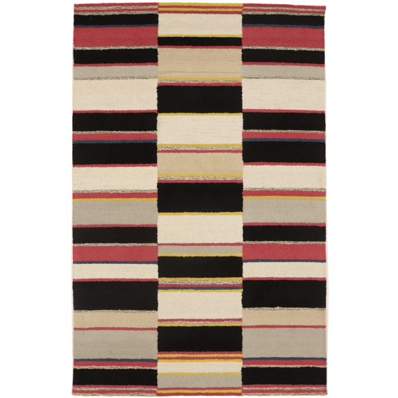 Multicolored Stripes 5X8 Hand-Tufted Modern Rug