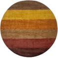 thumbnail image 1 of Multicolored Stripes 6X6 Oriental Modern Round Rug, 1 of 11