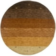 thumbnail image 1 of Multicolored Stripes 6X6 Oriental Modern Round Rug, 1 of 11