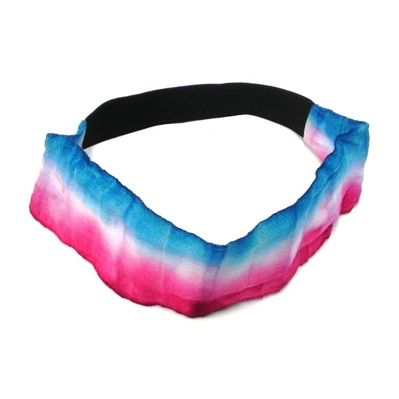 Multicolored Tie Dye Cotton Wide Elastic Strap Headband Bandana - Womens Hippie Fashion Handmade Gifts Boho Accessories